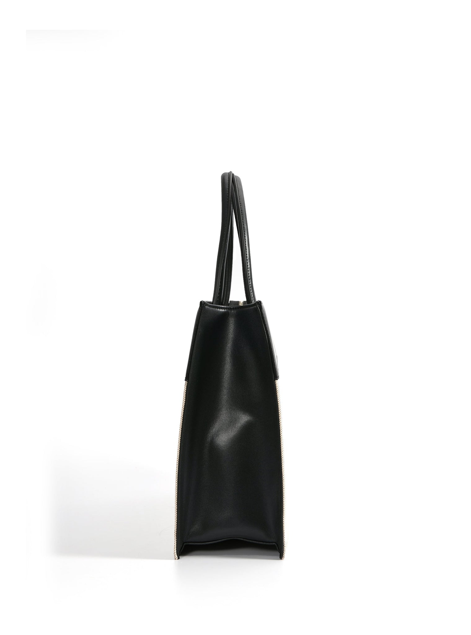 Victoria Tote Leather Canvas Combo Bag, Black by Bob Oré