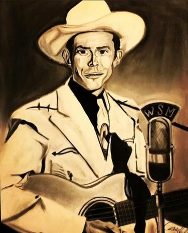 Johnny Cash on the Mic by ArtByCasie