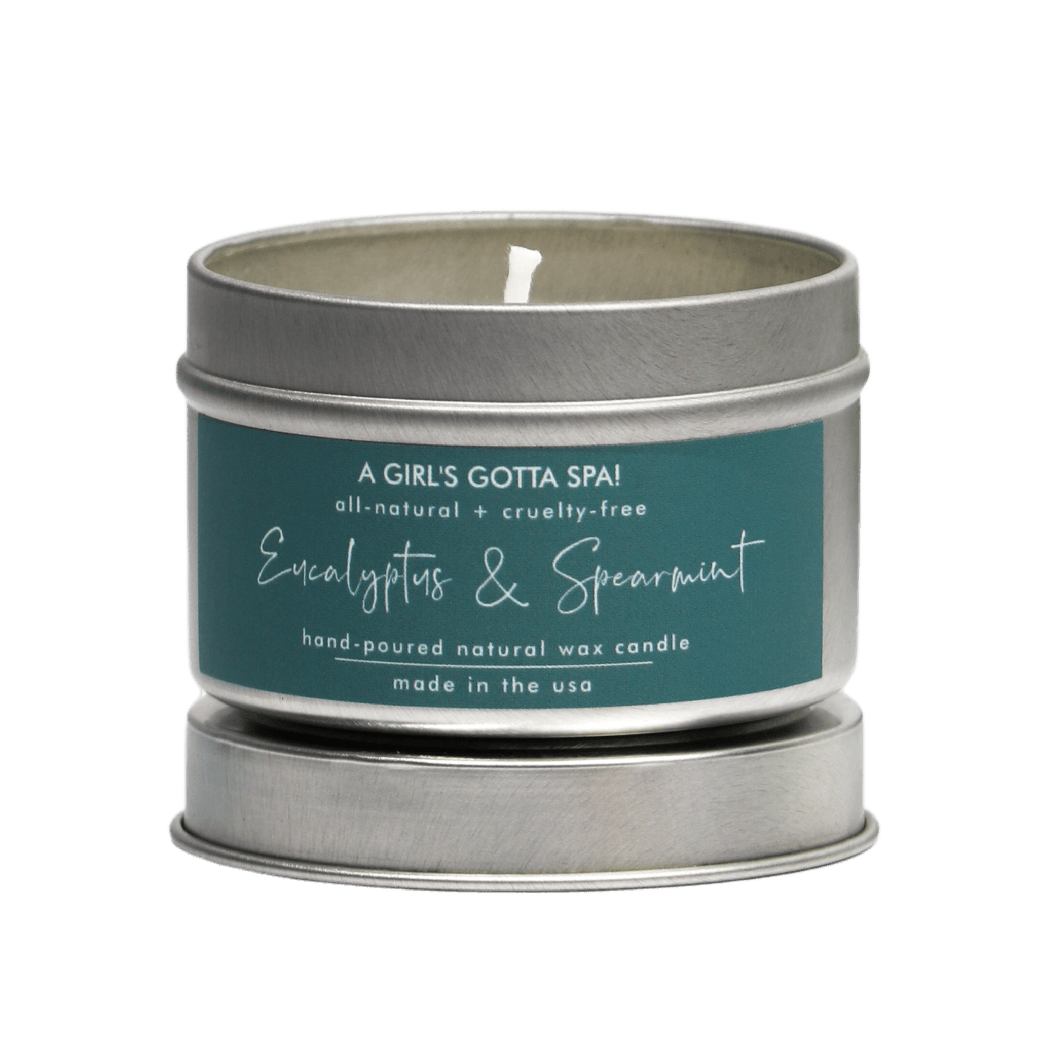 Eucalyptus and Spearmint Soy Candle by A Girl's Gotta Spa!