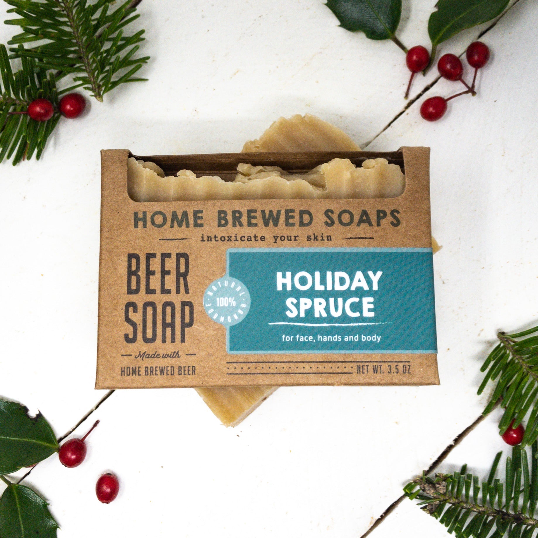 Holiday Spruce Beer Soap - Soap for Men by Home Brewed Soaps