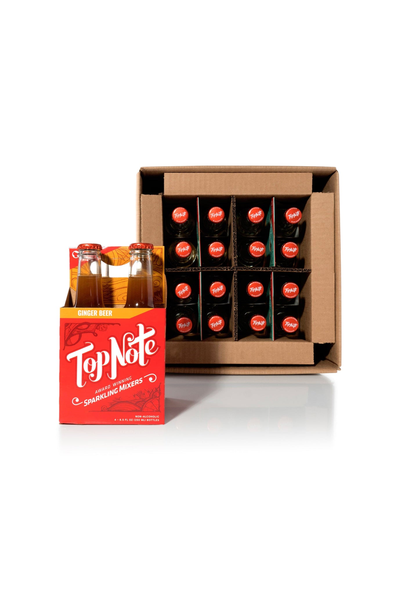 16 Pack Date Sugar Ginger Beer, 92 Points! by Top Note Tonic Store