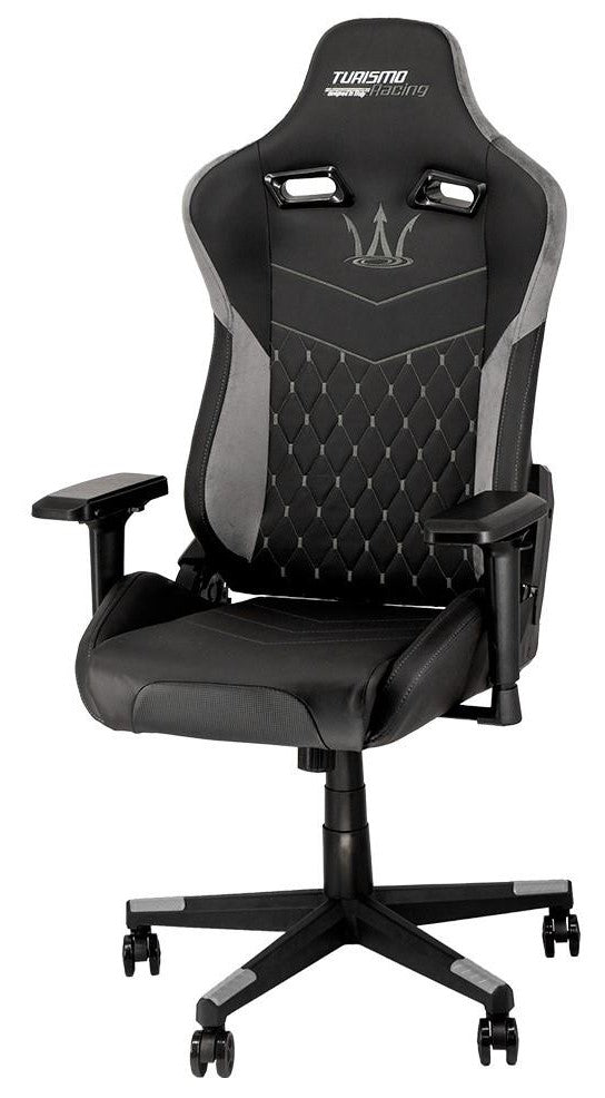 Modena Black and Grey Gaming Chair by Turismo Racing The Gents Store