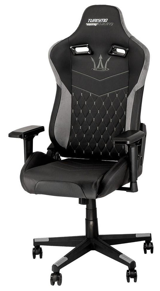Modena Black and Grey Gaming Chair by Turismo Racing