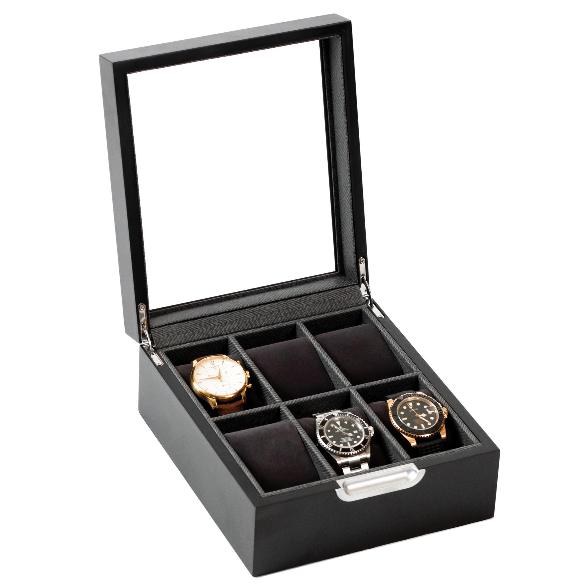 Modern 2x3 Watch Box - 6 Slot by Case Elegance