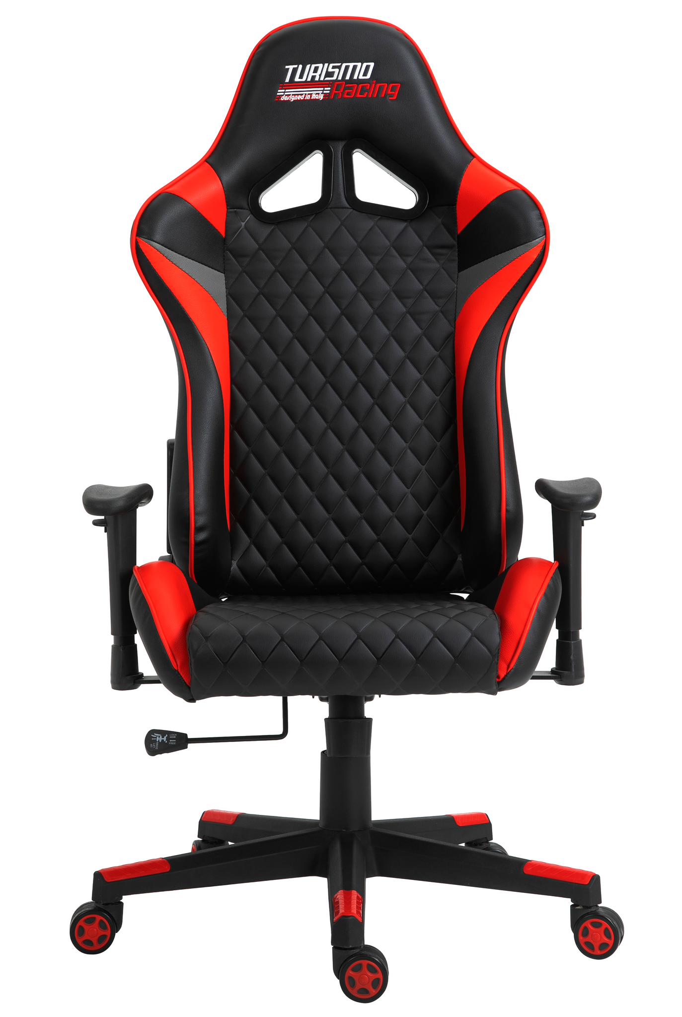 Ancora Black / Grey /  Red Gaming Chair by Turismo Racing
