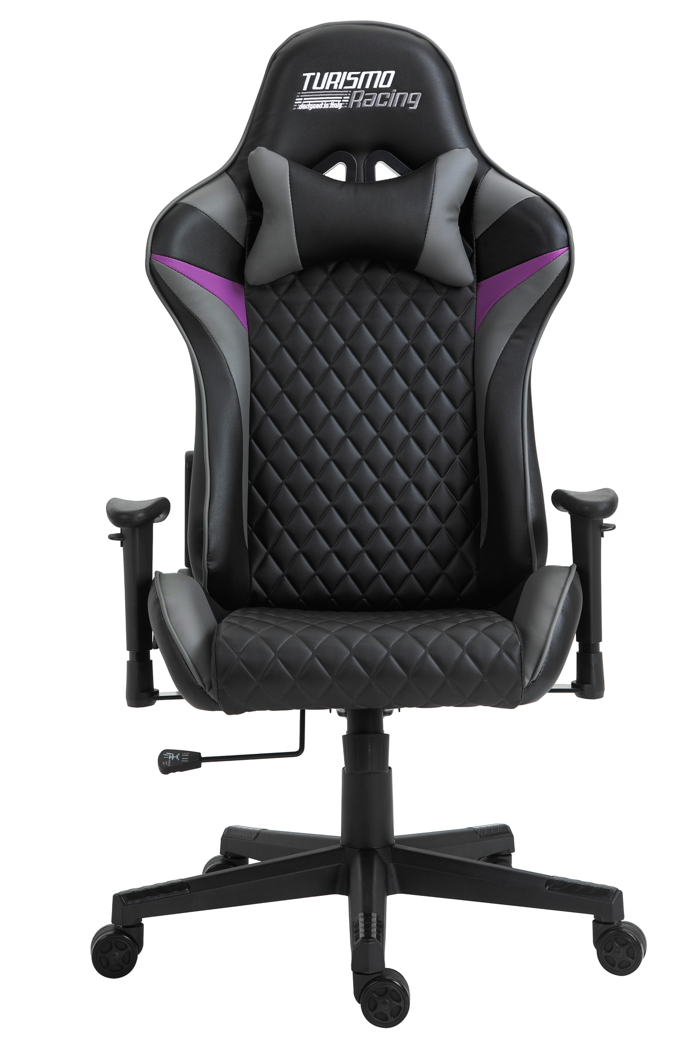 Ancora Black / Grey / Purple Gaming Chair by Turismo Racing