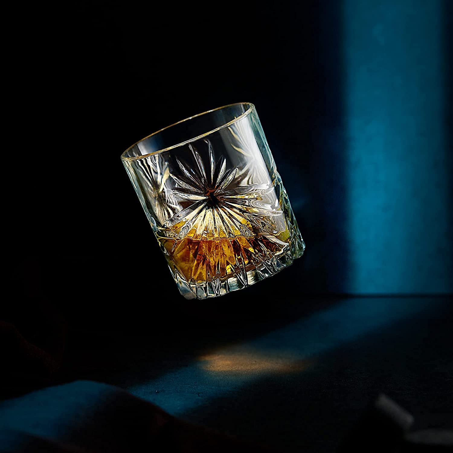 The Connoisseur's Set - Soleil Glass Edition by R.O.C.K.S. Whiskey Chilling Stones