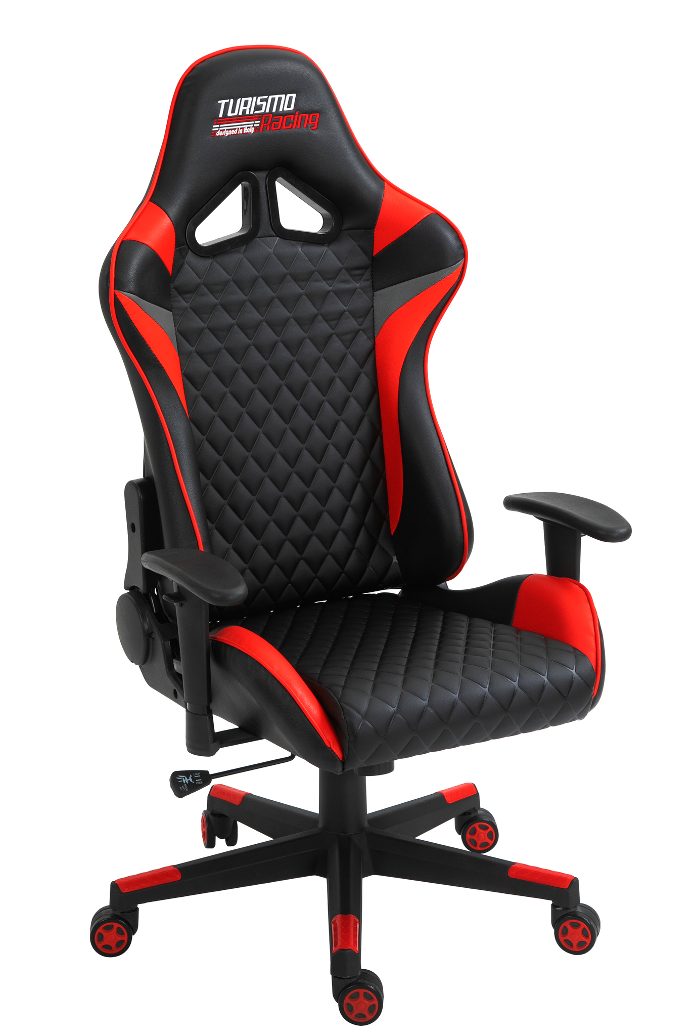 Ancora Black / Grey /  Red Gaming Chair by Turismo Racing