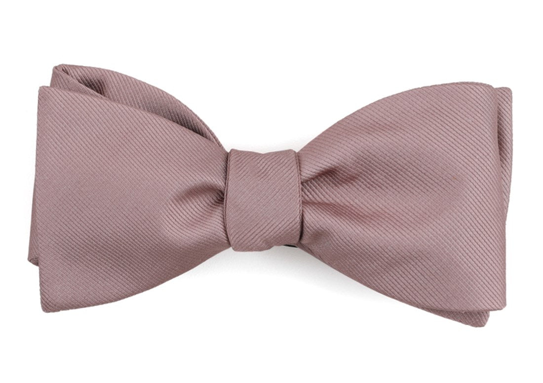Grosgrain Solid Mauve Stone Bow Tie by Tie Bar
