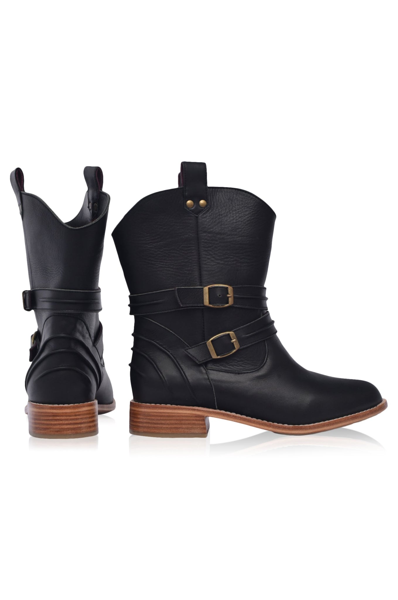 Barcelona Leather Boots (Sz. 7 & 9) by ELF
