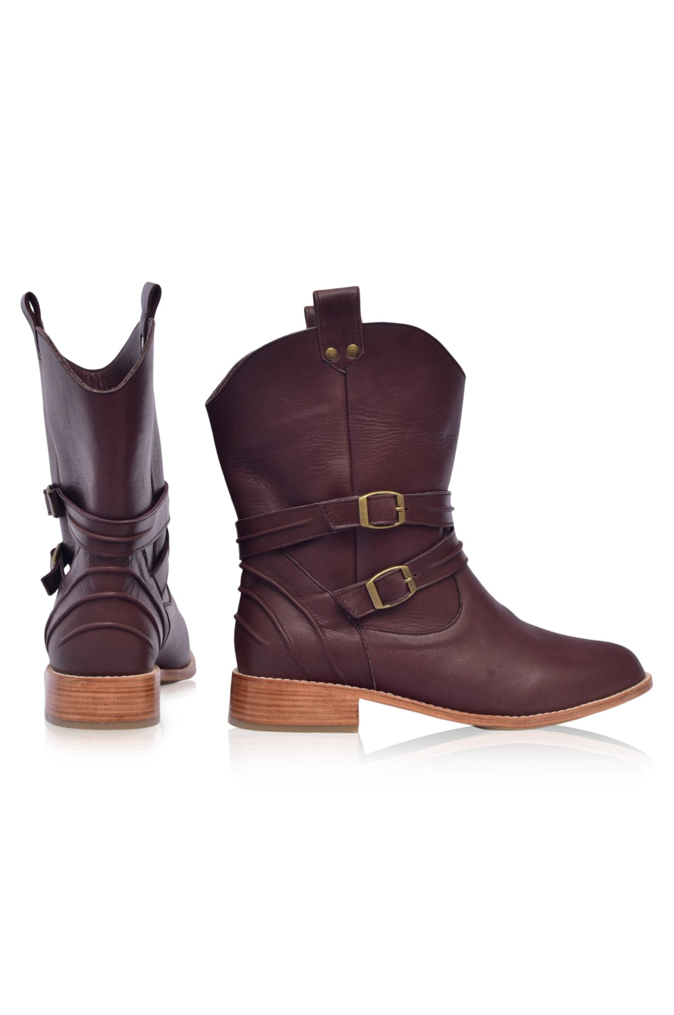 Barcelona Leather Boots (Sz. 7 & 9) by ELF