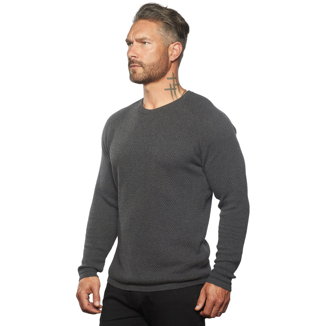 The Ripley Crew Neck Cotton & Cashmere FITTED Sweater by WESTON JON BOUCHÉR
