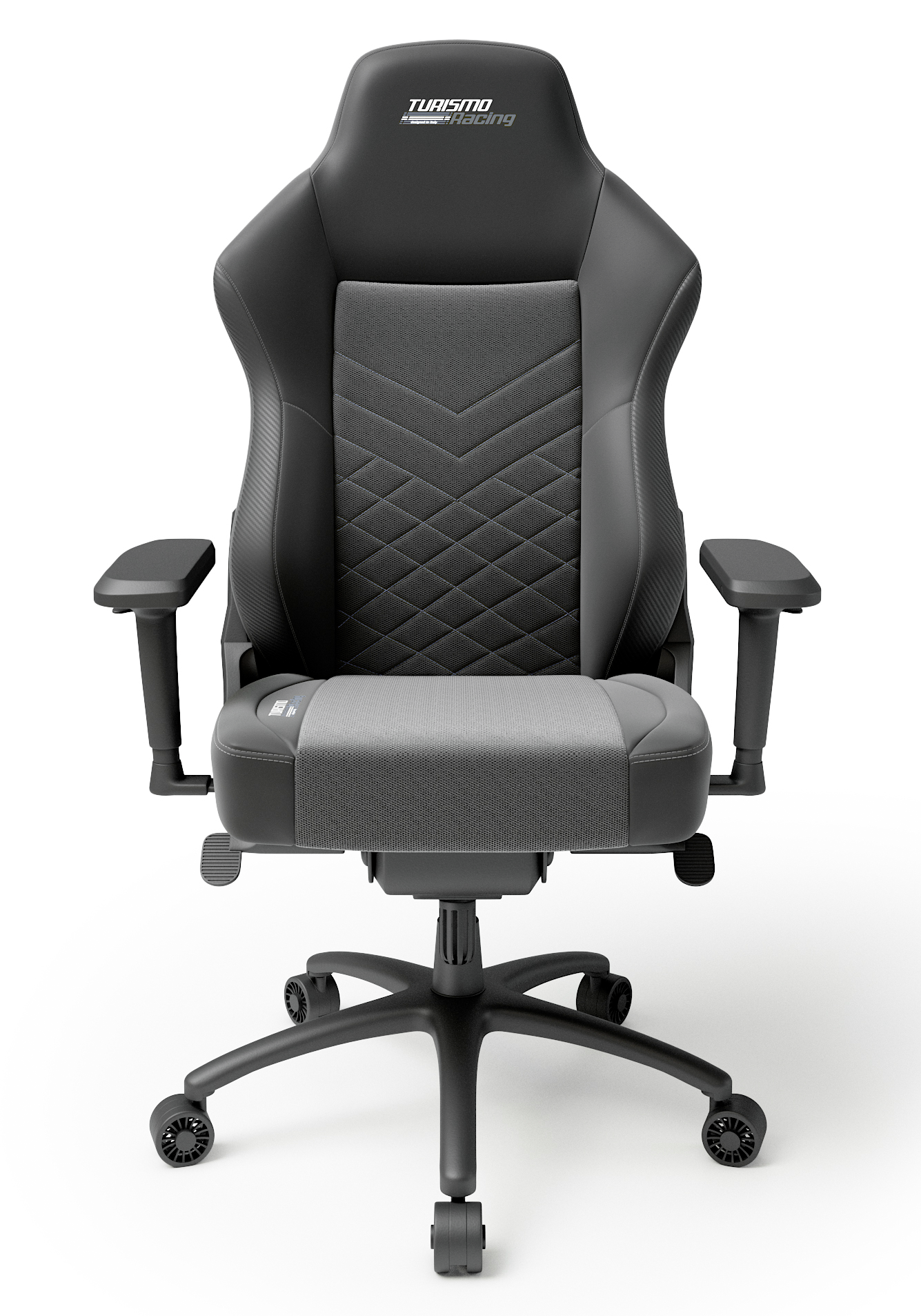 Evoluzione Icon Black/Charcoal Gaming Chair by Turismo Racing