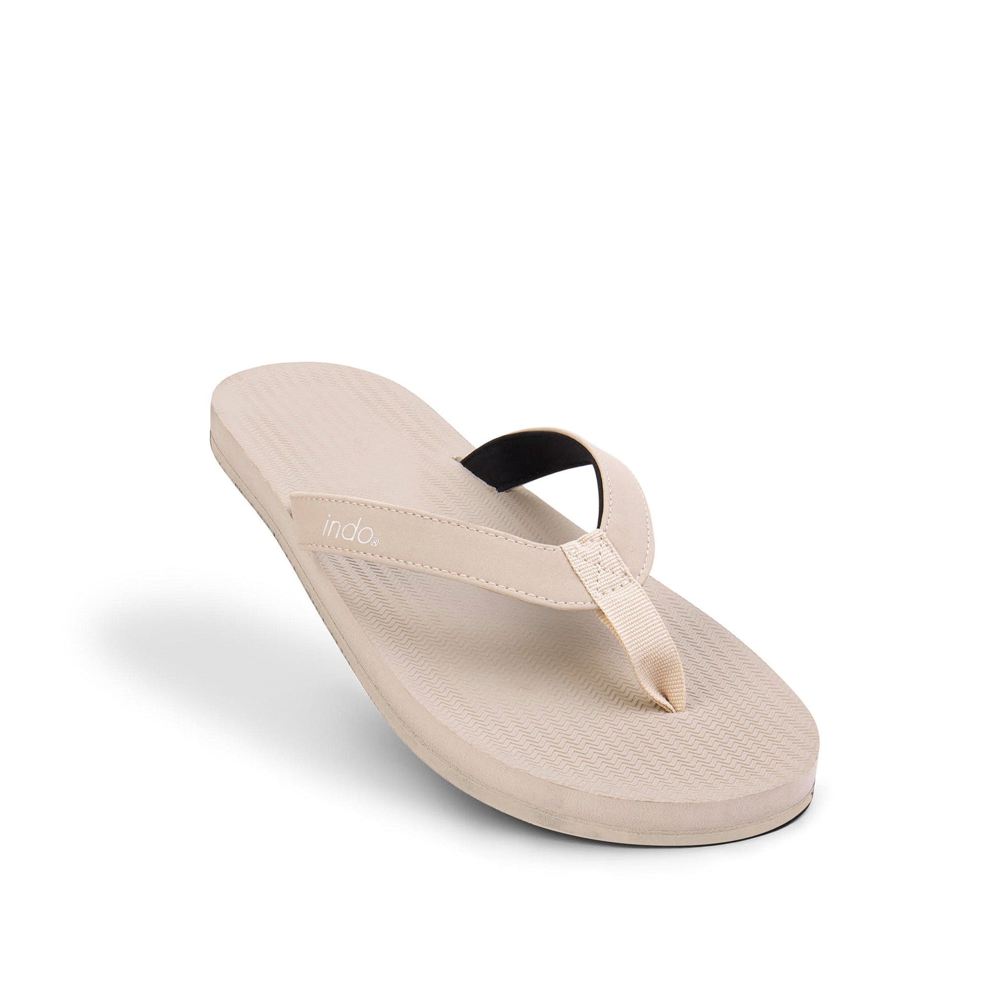 Men’s Flip Flops Sneaker Sole - Sea Salt/Sea Salt Sole by Indosole