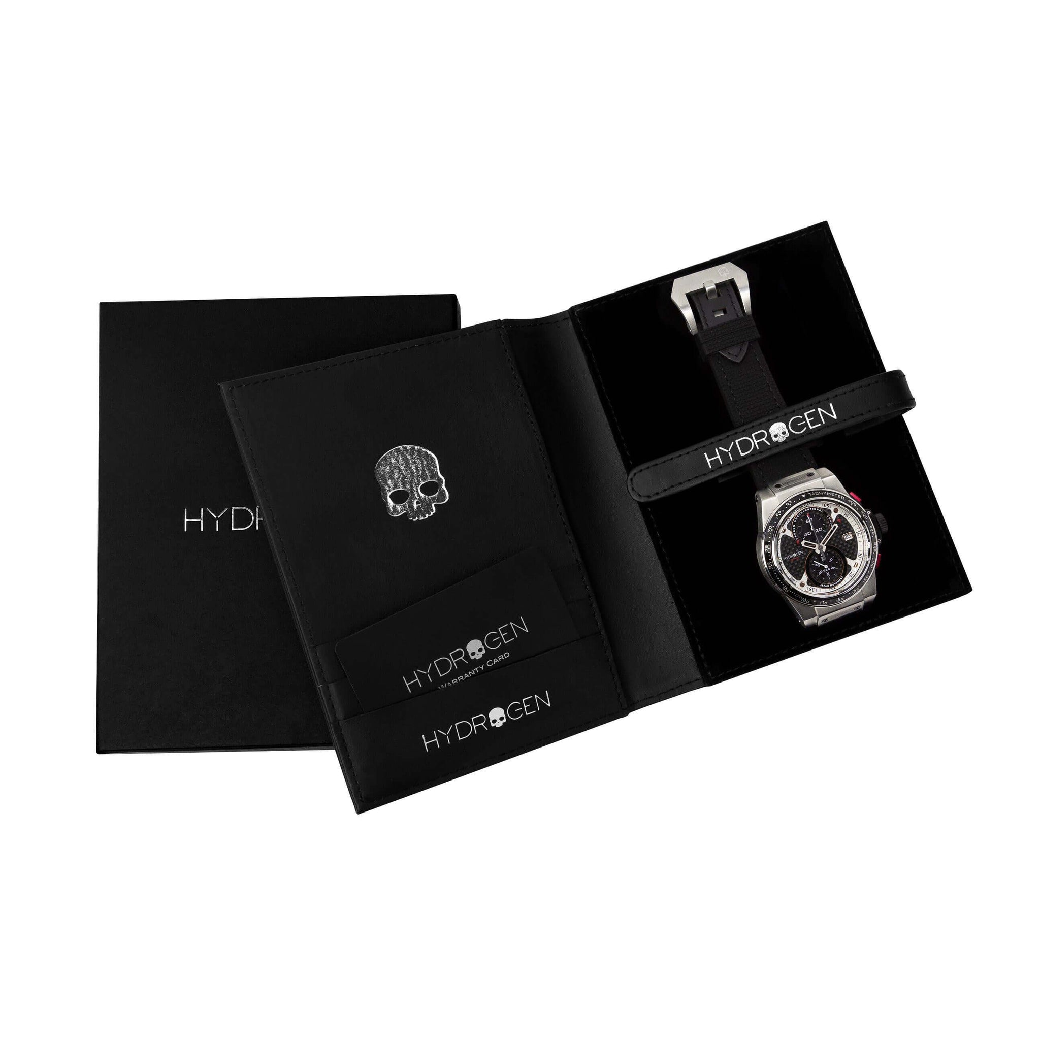 Otto Chrono Black Silver by Hydrogen Watch