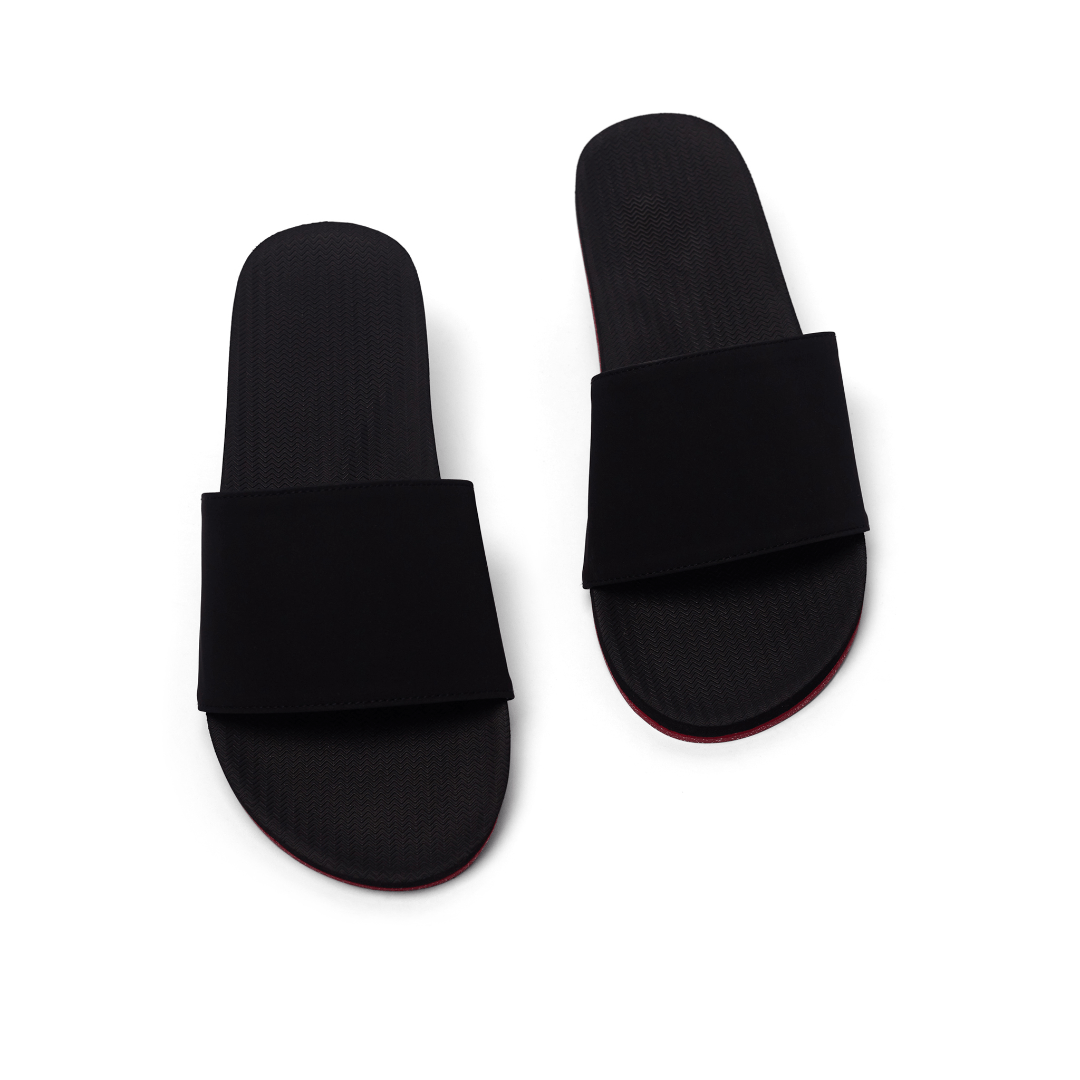 Men’s Slide Sneaker Sole - Red Sole/Black by Indosole