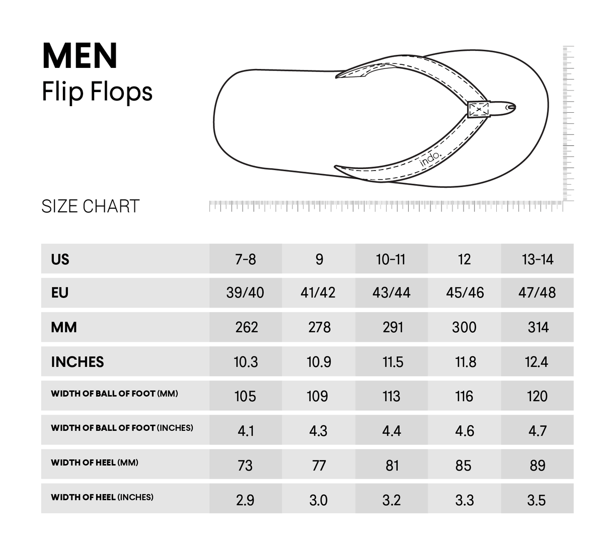 Men’s Flip Flops - Leaf/Leaf Light by Indosole