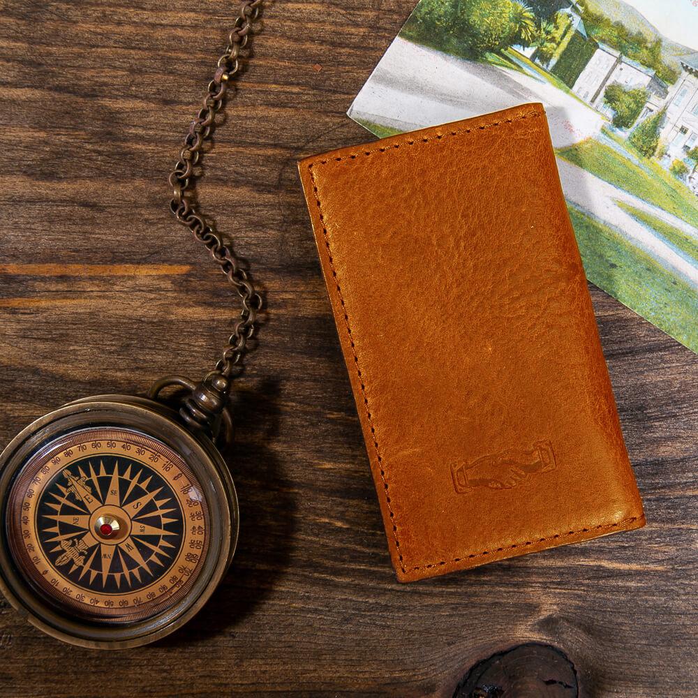 Campaign Leather Business Card Holder by Mission Mercantile Leather Goods