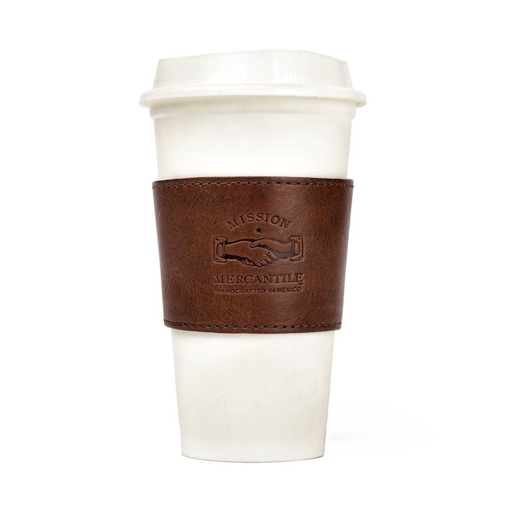 Campaign Leather Cup Sleeve by Mission Mercantile Leather Goods
