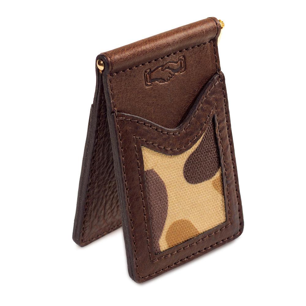 Campaign Leather Small Wallet - Vintage Camo by Mission Mercantile Leather Goods
