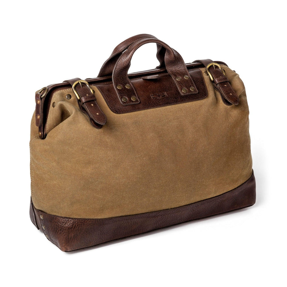 Heritage Waxed Canvas Lineman Duffle Bag by Mission Mercantile Leather Goods