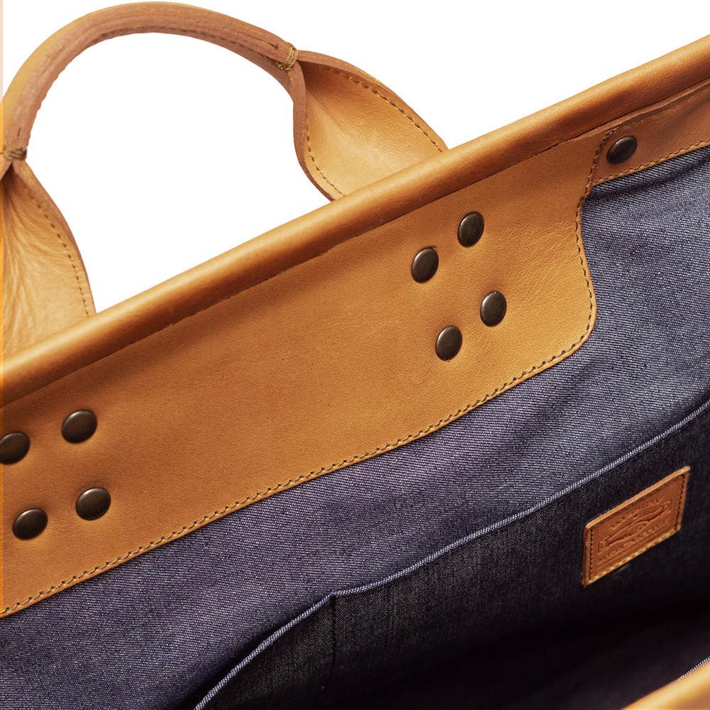 Heritage Waxed Canvas Lineman Duffle Bag by Mission Mercantile Leather Goods