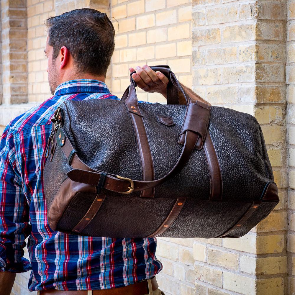 Theodore Leather Duffle Bag by Mission Mercantile Leather Goods