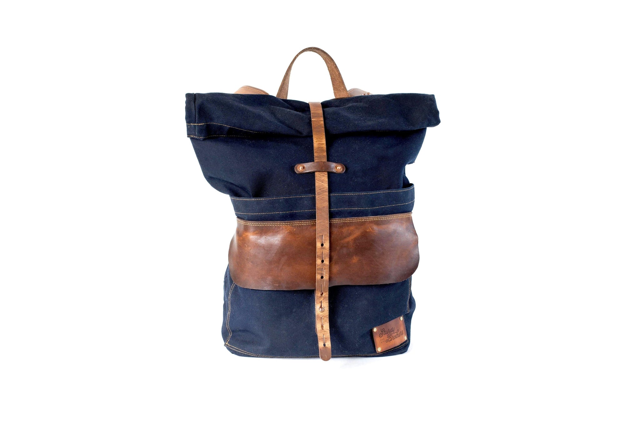 Harland Rolltop Backpack (Limited Navy) by Sturdy Brothers