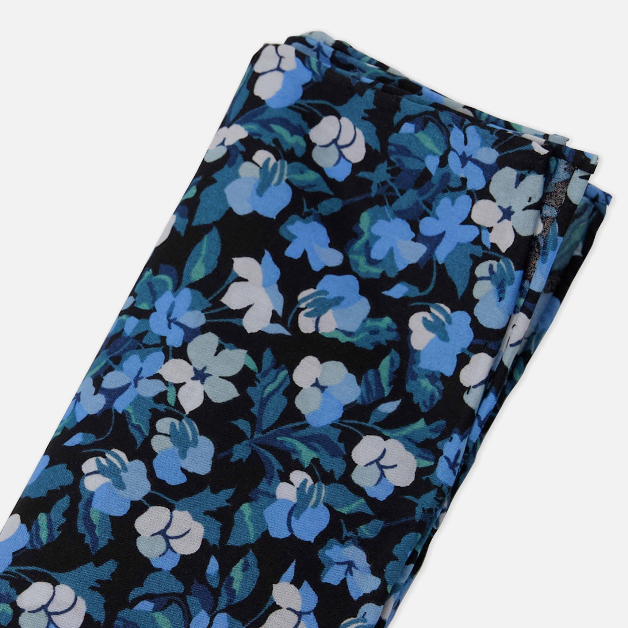 Sarah Floral Light Blue Pocket Square by Tie Bar