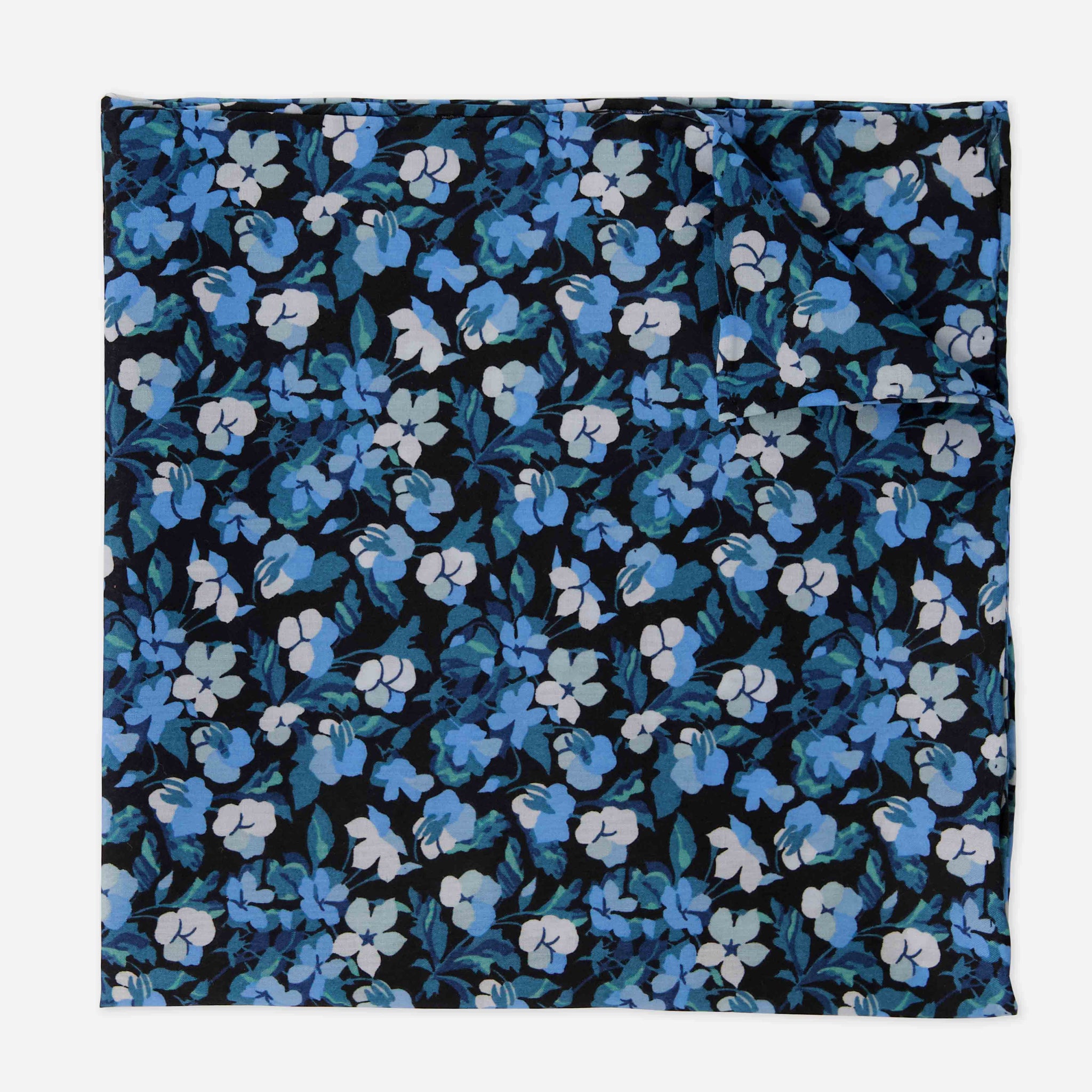 Sarah Floral Light Blue Pocket Square by Tie Bar
