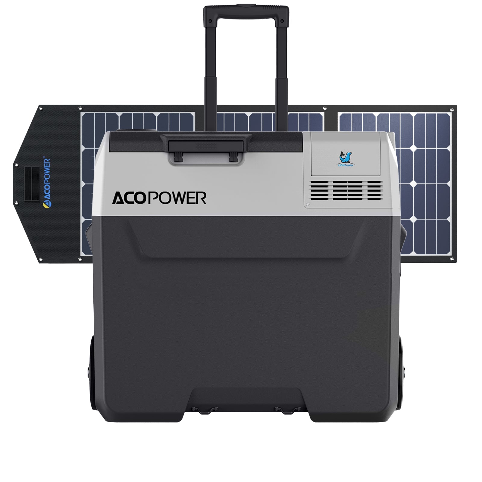 LiONCooler Pro Combo, PX50 Portable Solar Fridge Freezer (52 Quarts) and 90W Solar Panel by ACOPOWER