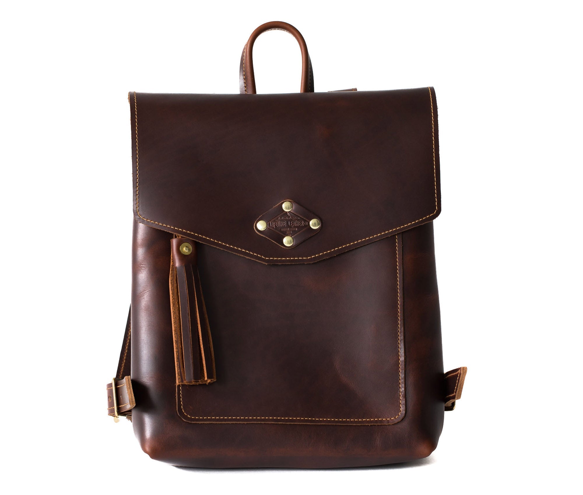 Leather Rucksack by Lifetime Leather Co
