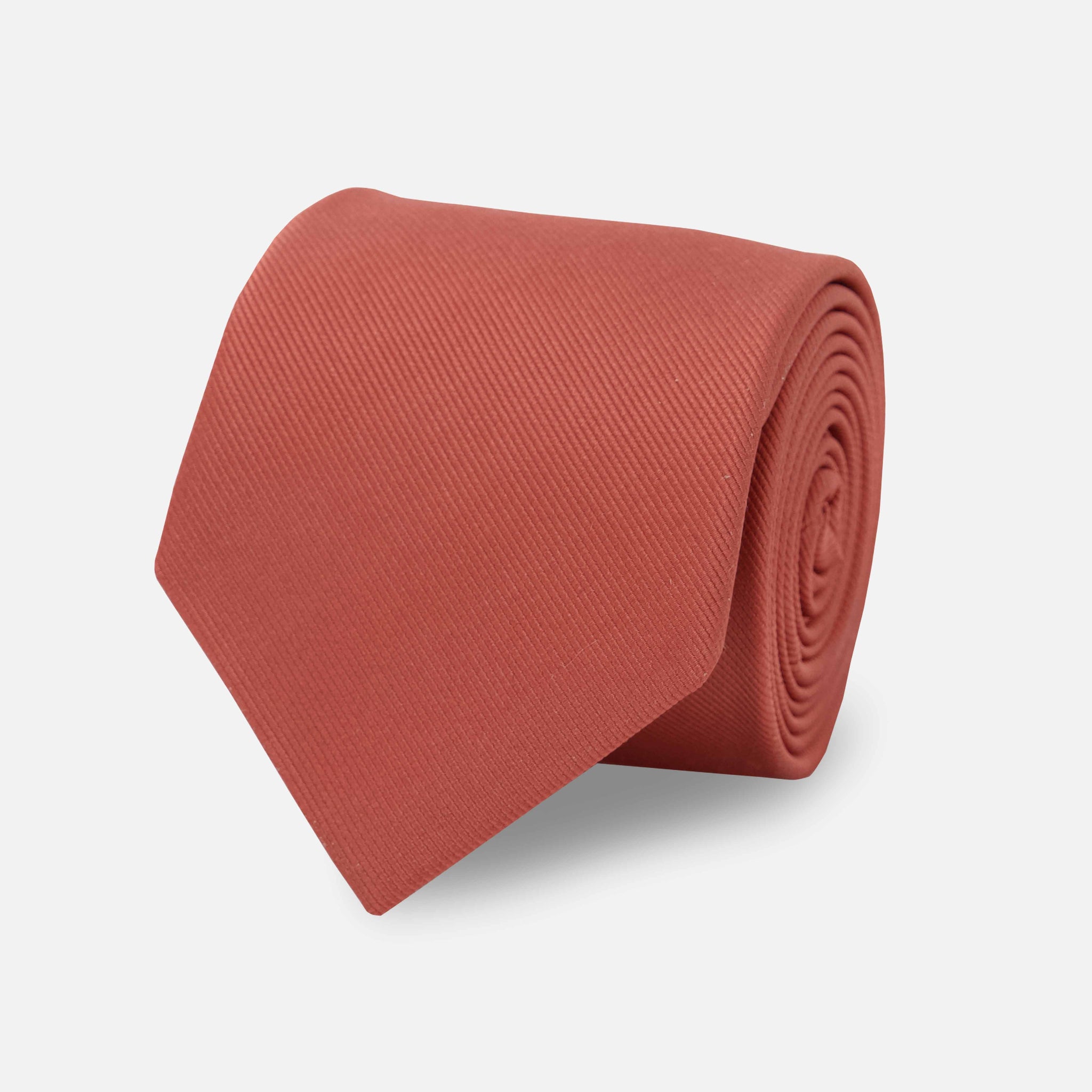 Grosgrain Solid Terracotta Tie by Tie Bar