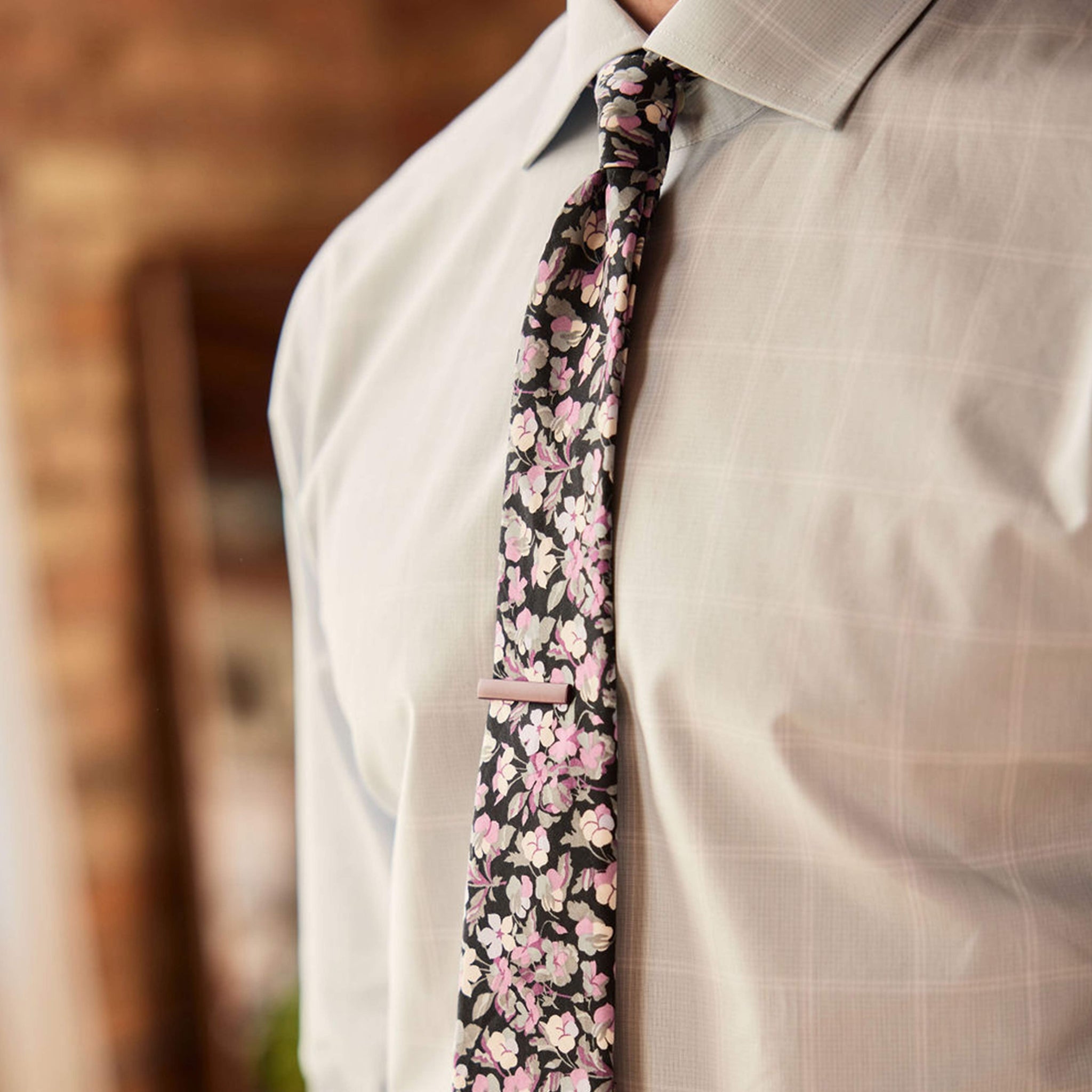 Sarah Floral Lilac Tie by Tie Bar