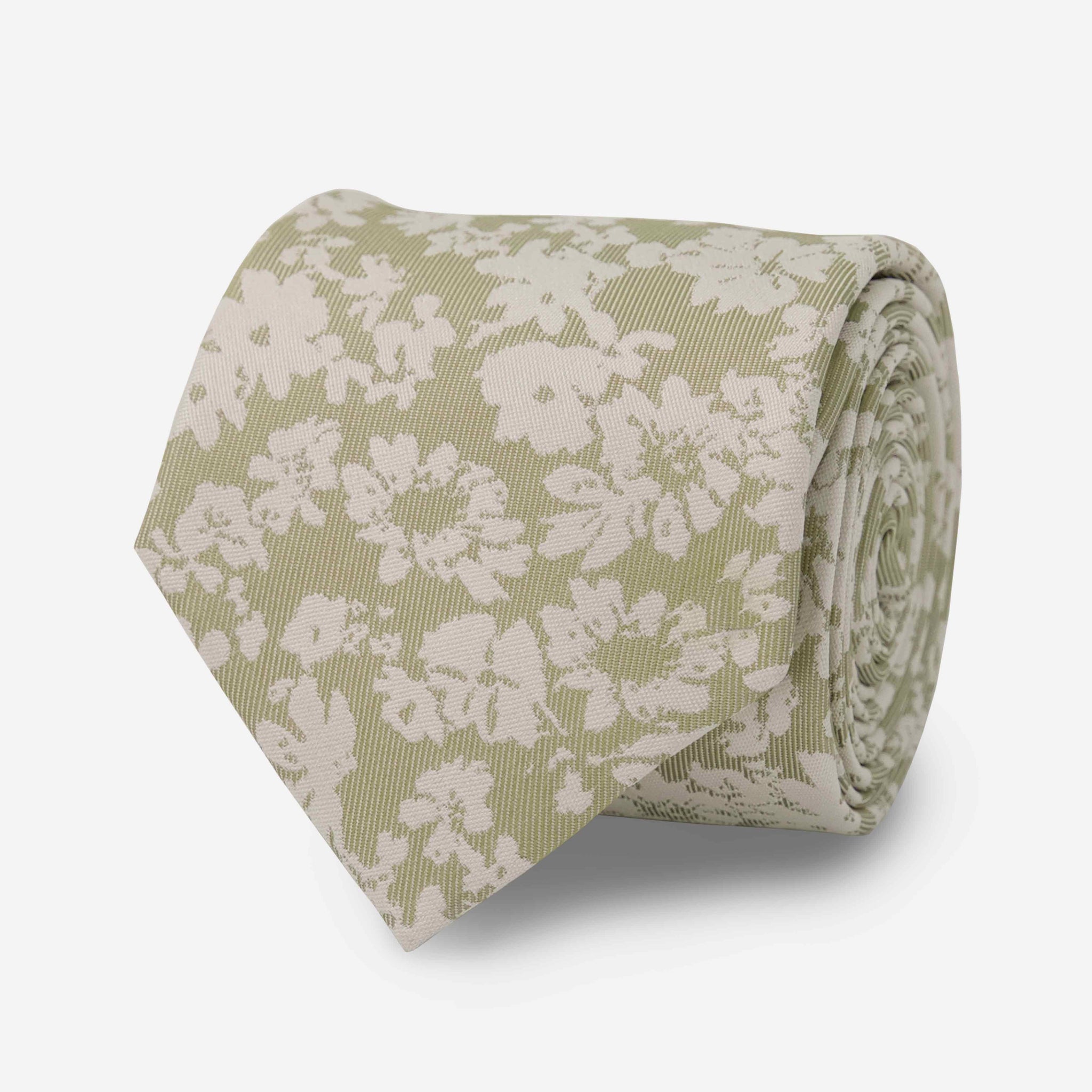 Incognito Floral Sage Green Tie by Tie Bar