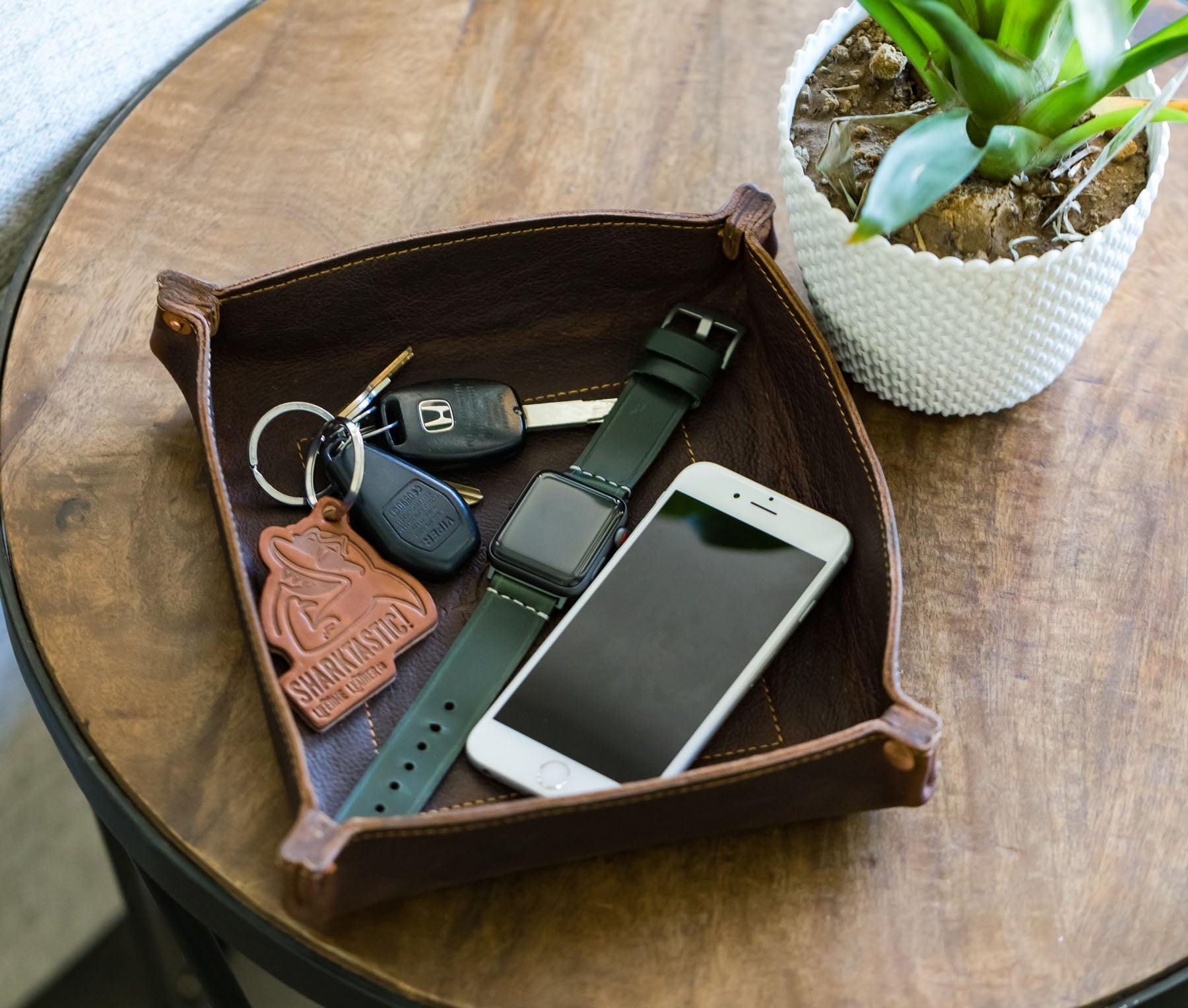 Rivet Valet Tray by Lifetime Leather Co