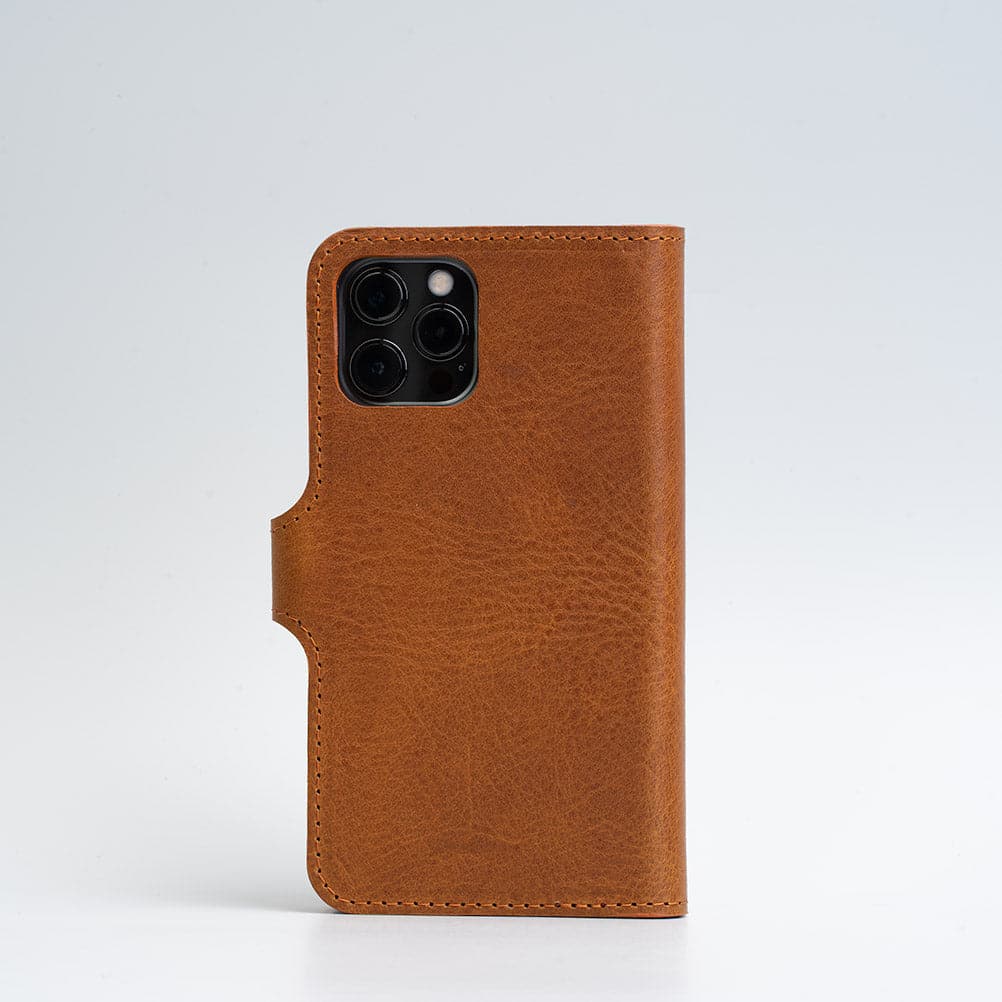 Full-grain Leather Folio Wallet with MagSafe - Spindly by Geometric Goods