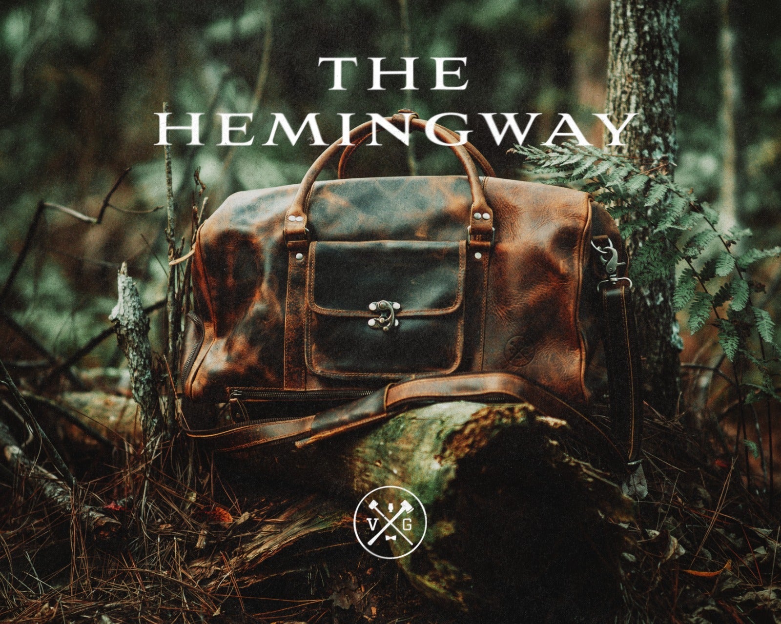 The “Hemingway” Buffalo Leather Duffle Bag [PREORDER] by Vintage Gentlemen
