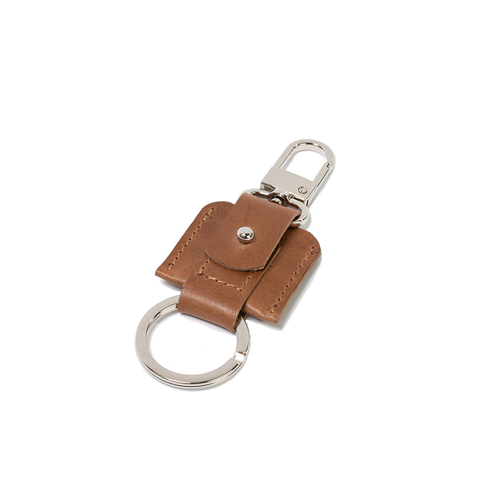 AirTag keychain with snap hook and keyring by Geometric Goods