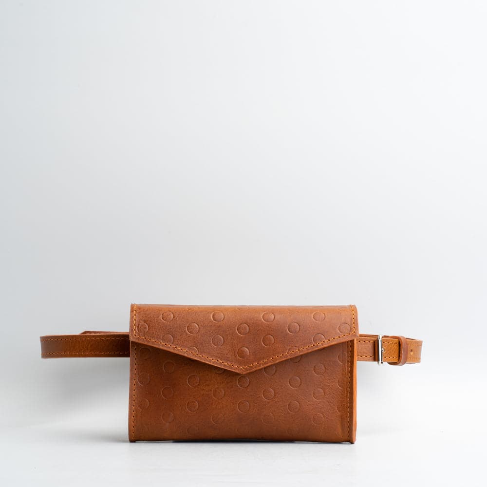 Leather waist bag - Polka dots by Geometric Goods