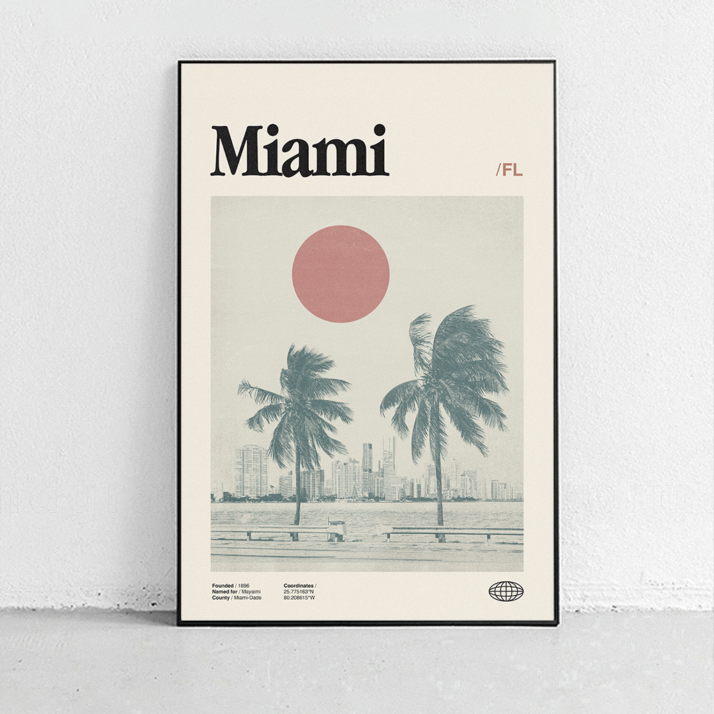 Miami, Florida by Sandgrain Studio