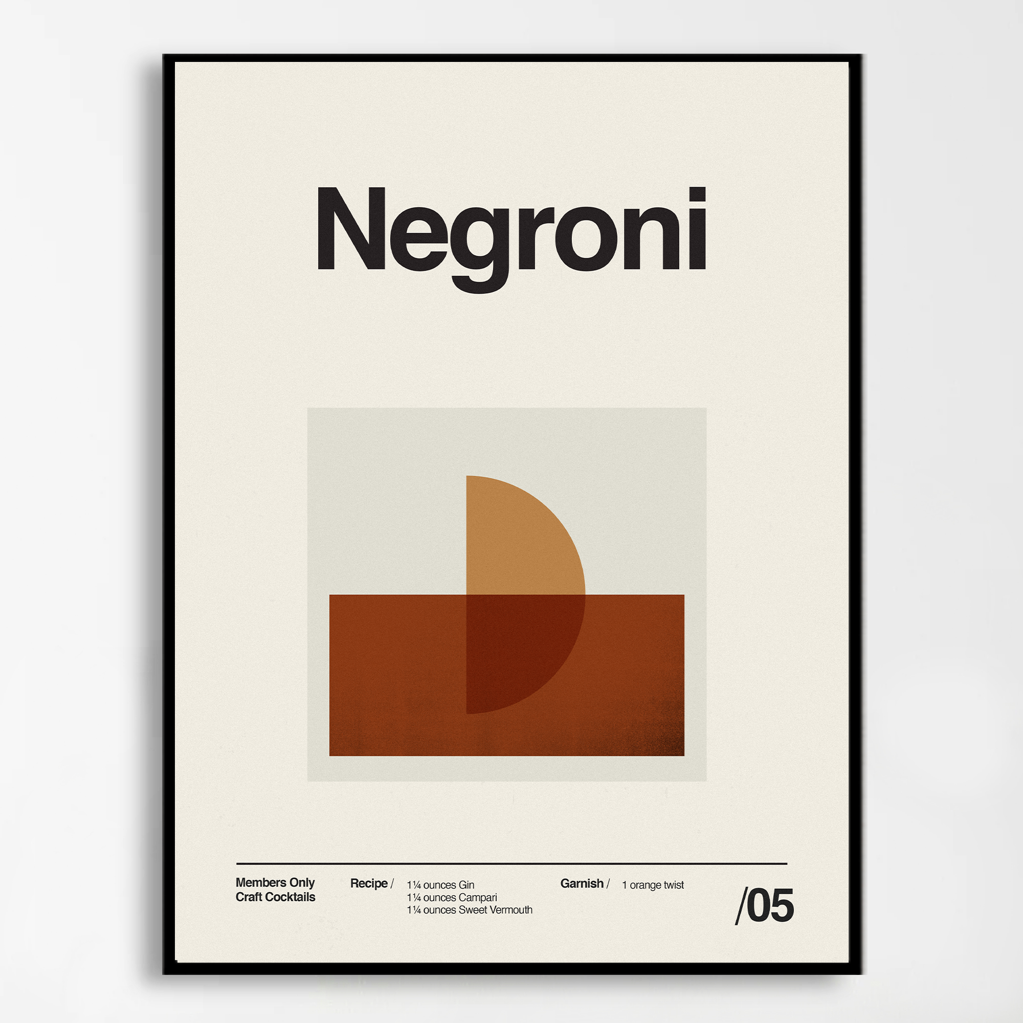 Negroni - Cocktail by Sandgrain Studio