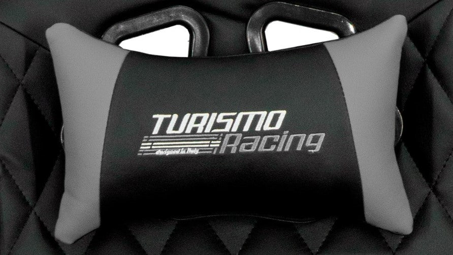 Black and Silver Stanza Gaming Recliner by Turismo Racing