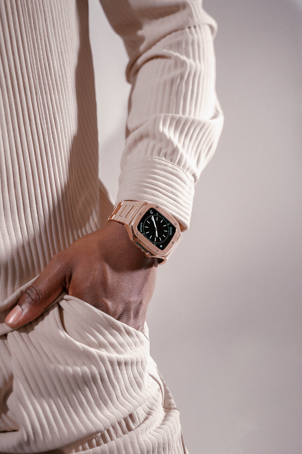Rosegold smartwatch case by ASOROCK WATCHES